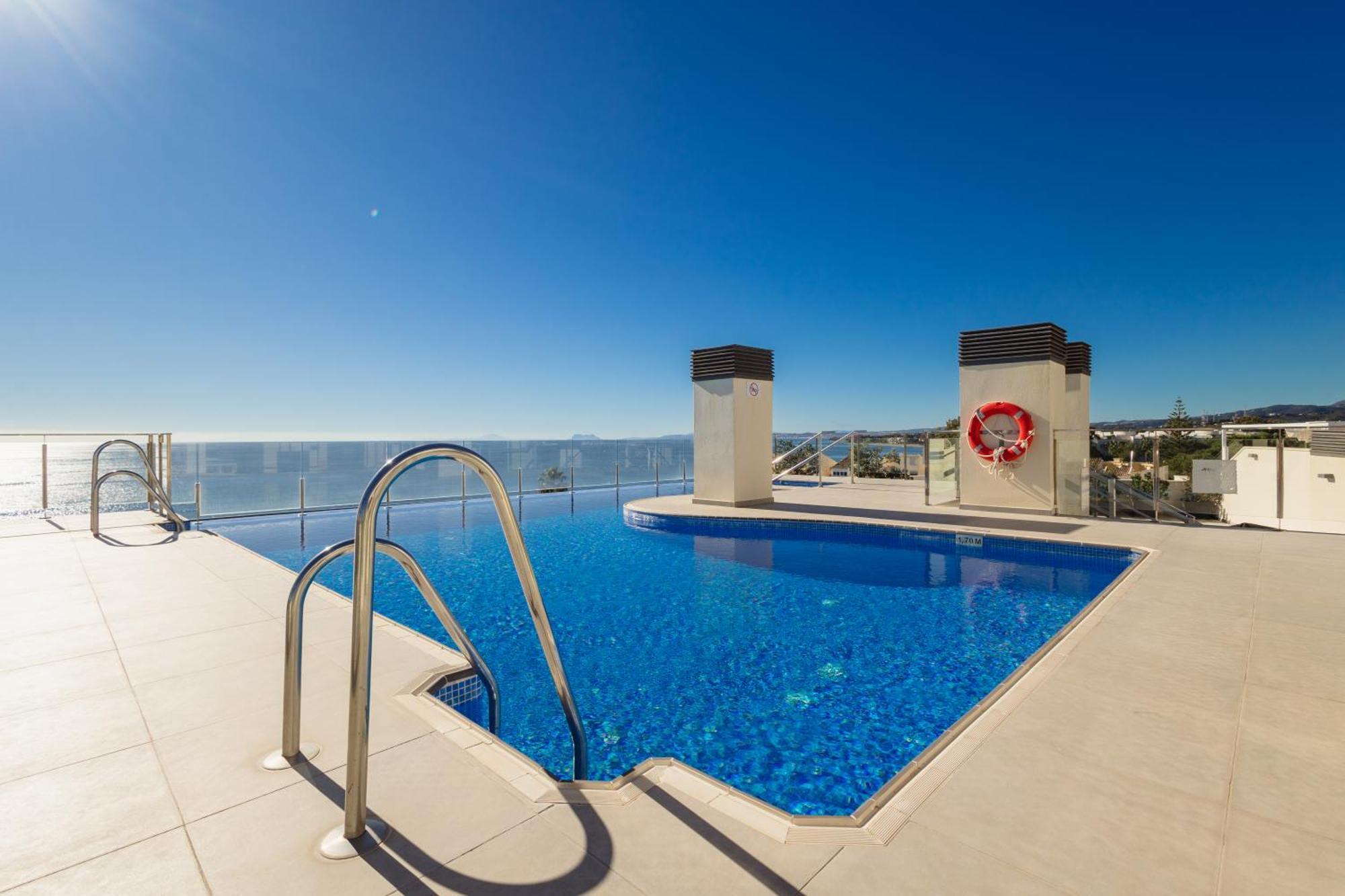 First-line Beach, Terrace And Pool With Incredible Sea Views, New Golden Mile Estepona