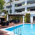 Frontline Beach Ground Floor Apartment With Private Garden, Doncella Beach.