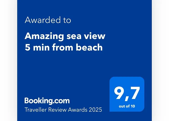 Amazing Sea View 5 Min From Beach