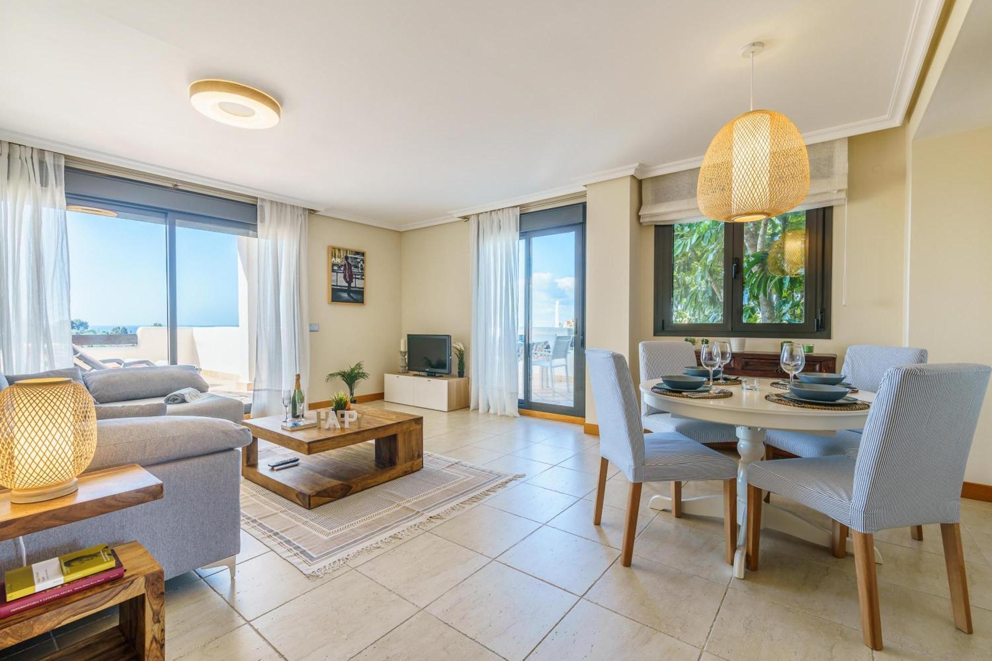 Sunset Seaview Corner With Pool - Happy * Estepona