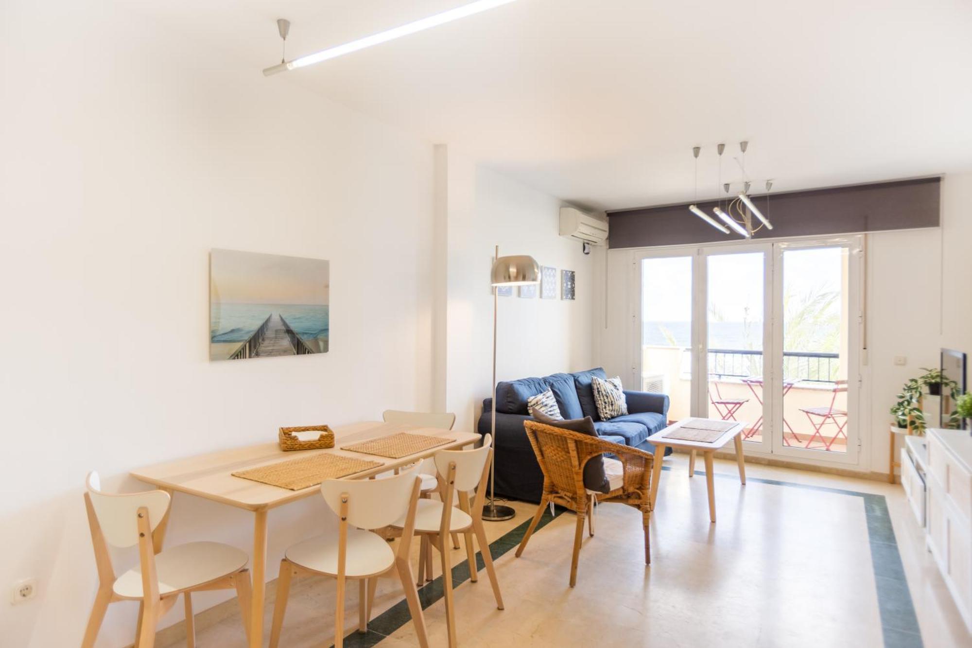 Bonito En Primera Línea De Playa Apartamento *