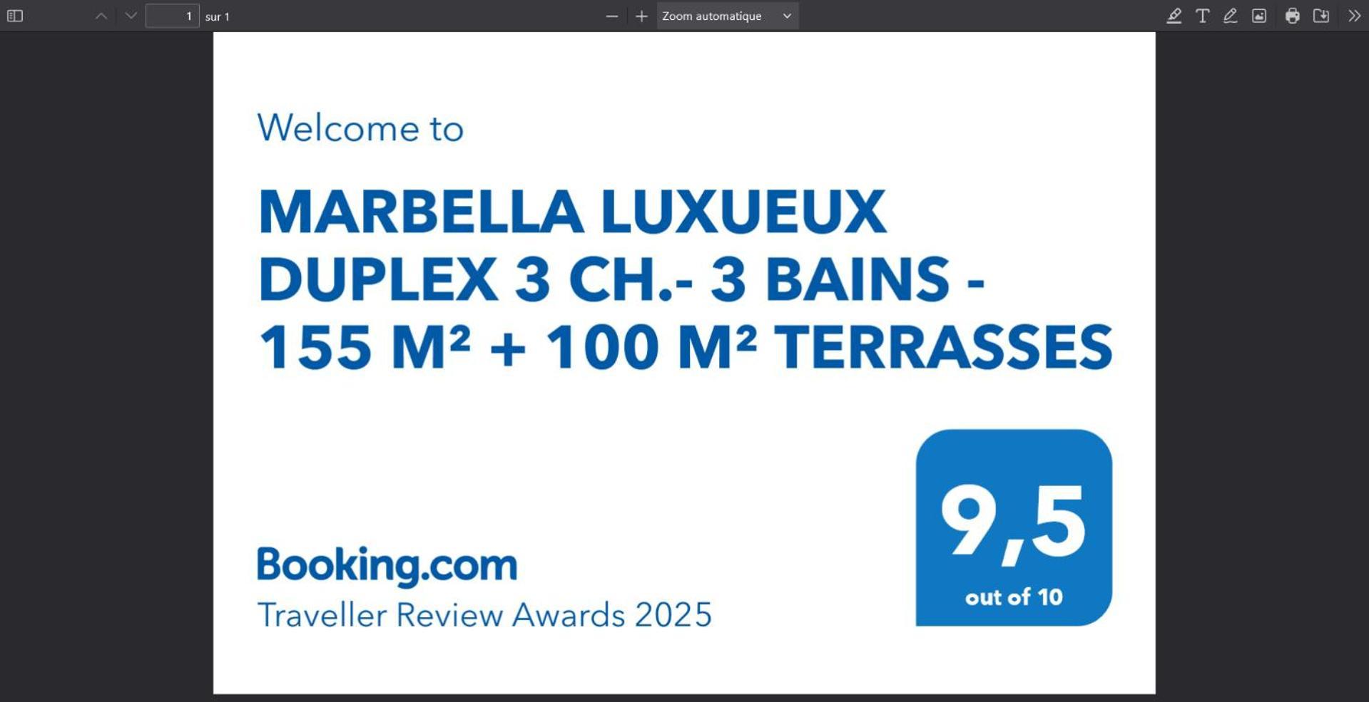 Apartment Marbella Luxueux Duplex 3 Ch.- 3 Bains - 155 M² + 100 M² Terrasses Estepona